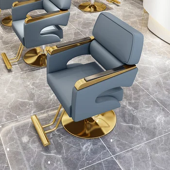 Роскошные модные парикмахерские кресла Салонная мебель для салона красоты Простая парикмахерская Специальное парикмахерское кресло Парикмахерские стулья для завивки волос