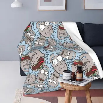 Крутое одеяло из флиса с мультяшным аниме принтом Многофункциональные супер теплые пледы для дома и путешествий
