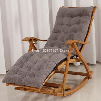 Простое однотонное мягкое удобное кресло-качалка для отдыха, диван, Эркерная подушка для сидения, домашний декор (без стула)