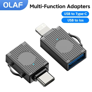 Olaf USB 3.0-Адаптер Type C OTG Для iOS Lightning Male-Адаптер USB 3.0 High Speed Transmission U Disk Converter Для iPhone