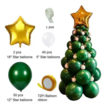 Комплект арки с гирляндой из воздушных шаров, зеленая Рождественская елка, набор гирлянд из воздушных шаров для праздничной вечеринки, домашний декор, набор 