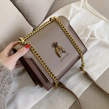 Женская сумка роскошного бренда 2023 года, новая женская сумка в стиле ретро Bee, простые дизайнерские сумки через плечо из высококачественной кожи
