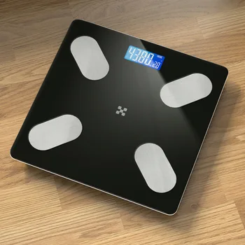 Здоровый баланс, интеллектуальные цифровые весы для измерения веса, Bluetooth, видимый жир в организме, Визуальное, ЖК-ДИСПЛЕЙ, электронное взвешивание