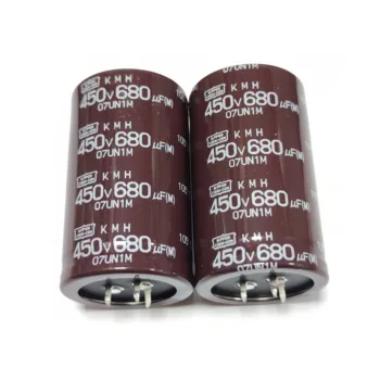 2ШТ 450V680UF KMH 35X60 NIPPON CHEML-CON Алюминиевые Электролитические Конденсаторы Высокой Частоты с низким Сопротивлением EKMH451VEN681MA60T
