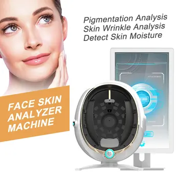 Новый аппарат для анализа кожи лица Magic Mirror 3D с большим экраном, сканер лица, интеллектуальный тепловизор, кожный тест, устройство Magic Mirror.