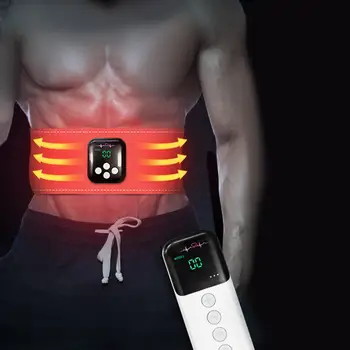 Электрический Тонизирующий пояс для мышц живота, нагревающий тренировочный пояс для фитнеса