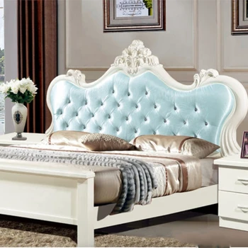 Деревянный мебельный гарнитур для спальни с двуспальной кроватью King Size, современный каркас кровати