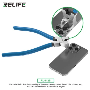 RELIFE RL-112B Плоскогубцы Для Резки Под Прямым Углом 90° Для Разборки Рамки Объектива Задней Камеры Телефона, Инструмент Для Ремонта