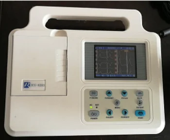 Ультрапортативный электрокардиограф ECG 8801 с одним отведением 3,5-дюймовый широкоэкранный дисплей с 12-канальной формой сигнала на одном экране