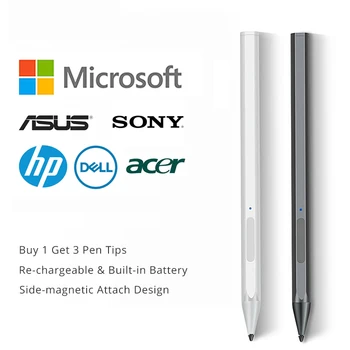 4096 Стилус Для Ноутбука Microsoft Surface Pro 3 4 5 6 7 Pro X Surface Go 2 Book Studio Для планшета HP ASUS Magnetic Pen Touch