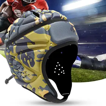 Безопасный шлем для регби, удобная впитывающая пот Одноразмерная подкладка из ЭВА, мягкая защитная оболочка для головы