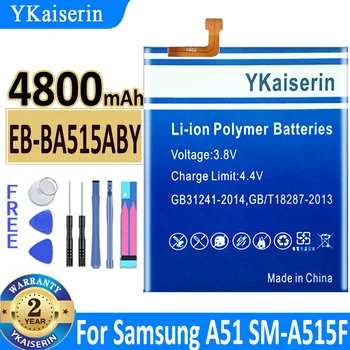 YKaiserin Для SAMSUNG EB-BA515ABY 4800 мАч Сменный Аккумулятор Для Samsung Galaxy A51 SM-A515 SM-A515F/DSM Аккумуляторы + Инструменты