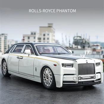 1/18 Rolls Royce Phantom Alloy Luxy Модель Автомобиля Из Литого под давлением Металла Игрушечные Транспортные Средства Имитация Звука и Света Предметы Коллекционирования Детский Подарок