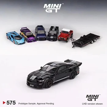 MINI GT 1: 64 Модель автомобиля Shelby GT500 Dragon Snake Concept Alloy Vehicle # 575 LHD Черный