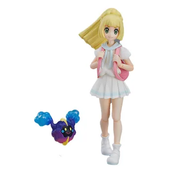 В наличии Оригинальная модель Max Factory Figma 392 Lillie Pokémon Sun, Pokémon Moon, 13 см, анимационный персонаж, экшн-игрушка