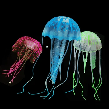 Медузы, искусственные имитирующие медуз, Наполненные воздухом плавающие украшения, украшения для аквариумов, Аксессуары для аквариума, товары для домашних животных