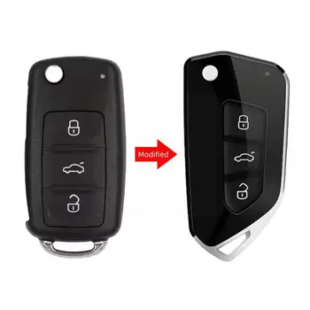 Корпус автомобильного Ключа с 3 Кнопками Для VW Caddy Для Golf Jetta Beetle ForPolo Up Fortiguant Touran Замена Корпуса Автомобильного Ключа K5Q8