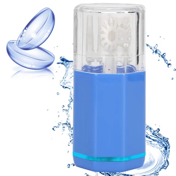 Автоматическое устройство для промывки контактных линз Портативное устройство для чистки контактных линз с питанием от USB Подходит для всех типов контактных линз
