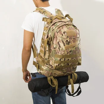 Открытый камуфляжный военно-тактический рюкзак из водонепроницаемой ткани Оксфорд, дышащие тренировочные сумки для скалолазания, пешего туризма, кемпинга