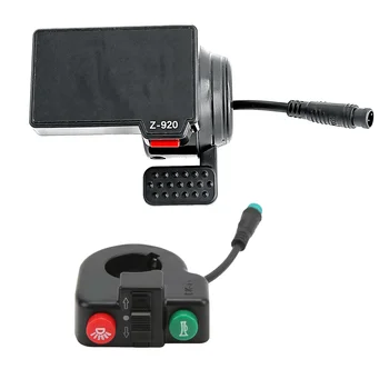 Приборная панель с 6-контактным ЖК-дисплеем + кнопка переключения для KUGOO M4 PRO + Приборный дисплей электрического скутера Замена аксессуаров