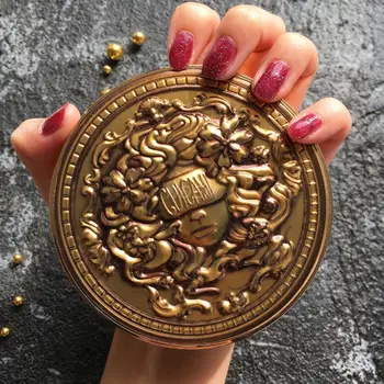 Матовый стойкий высокопигментированный трендовый бестселлер, легко растушевываемый блеск, Таро, Уникальный роскошный макияж, Популярная золотая монета