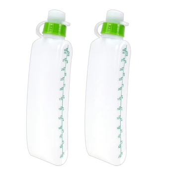 2 Бутылки для воды Изогнутый Чайник Пластиковый Экструдированный Чайник для занятий спортом на открытом воздухе Пояс для бега и Фитнеса Мягкий Чайник