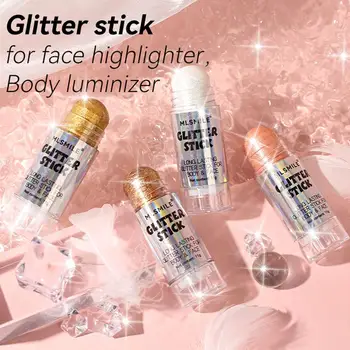 Многофункциональный Хайлайтер Stick Shimmer Contour Blush Glitter Contour Powder Light High Makeup Women Shading Illuminator Co F5I9