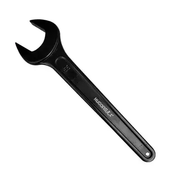 Тяжелый одноголовочный гаечный ключ с открытым концом, черный тупиковый вилочный ключ с длинной ручкой, 60 мм