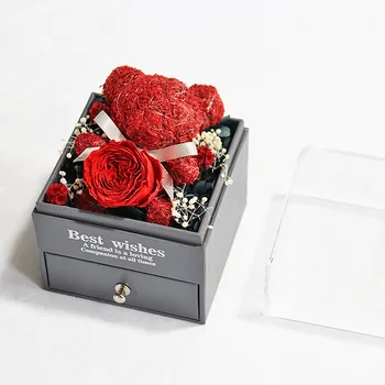 2022 искусственные цветы роскошные коробки для цветов Подарочная шкатулка для украшений на день матери
