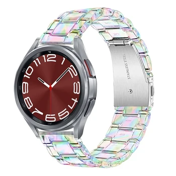 Для samsung galaxy watch 4 5 6 44 мм 40 мм ремешок 22 20 мм прозрачный ремешок galaxy watch6 4 calssic 47 мм 46 мм 43 мм 42 мм 5pro 45 мм браслет