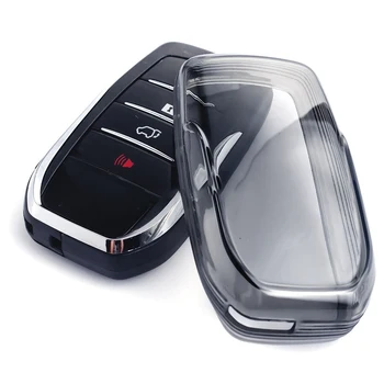 Черный Прозрачный чехол-брелок для Toyota, для Sienna, Для Venza, для модификации Hilux, чехол для ключей от автомобиля, Аксессуары для интерьера
