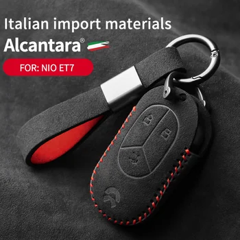 Автоаксессуары, Алькантара, подходит для 22-х стилевых ключей NIO ET7 /ET5, чехол для ключей ручной работы, замшевый чехол для ключей