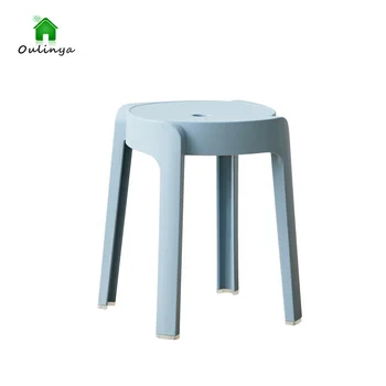 Современные минималистичные пластиковые табуретки, складные Вращающиеся табуретки, стулья для гостиной, обеденные стулья, круглые табуретки для домашнего использования