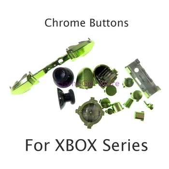 1 комплект хромированных кнопок полного комплекта LB RB LT RT Бамперные триггеры D-pad ABXY Клавиши для замены контроллера Xbox серии S X