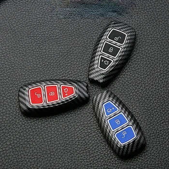 Новый Чехол для Автомобильных Ключей из Углеродного Волокна ABS для Ford Fiesta Focus 3 4 Mondeo Ecosport Kuga Focus ST Car Key Remote Key