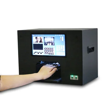 принтер для нейл-арта, печатающий 5 ногтей одновременно с помощью компьютера и сенсорного экрана внутри принтера для ногтей CE гарантия 3 года