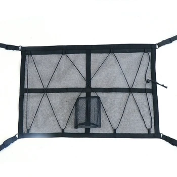 Грузовая сетка на потолке автомобиля, прочная несущая сетка для сумки для хранения на крыше