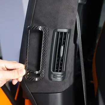 Для Lamborghini URUS 2018 2019 2020 2021, Автомобильная стойка B из настоящего углеродного волокна, рамка для выпуска воздуха, накладка, наклейка, автомобильные аксессуары