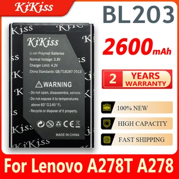 BL203 2600 мАч Аккумулятор Высокой емкости для Lenovo A278T A278 A365E A308T A369 A66 A318T A385E A309 Аккумулятор BL 203 BL-203