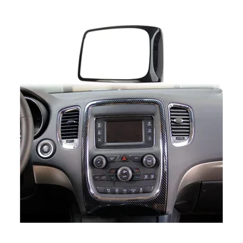 Автомобильная GPS Навигационная Панель Рамка Крышка Накладка для Dodge Durango 2014-2020 Аксессуары ABS Из Углеродного Волокна
