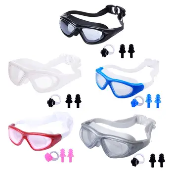 Плавательные очки Прозрачные, противотуманные, не протекающие Профессиональные портативные товары для дайвинга с широким обзором Googles для подростков, женщин, мужчин, унисекс, взрослых