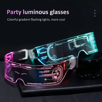 Красочные изменения El провода костюм, Светящиеся очки, светодиодные очки козырек
