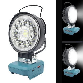 Рабочая лампа Светодиодное наружное инженерное освещение для MT Быстрая зарядка Usb-c от 5 В до 12 В ABS Автоматическая Регулировка рабочих ламп для зарядки
