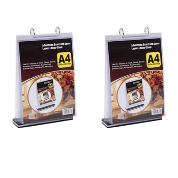 4X Многостраничная подставка для карточек формата А4, съемный держатель для бизнес-меню