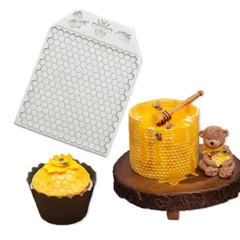 Силиконовая форма в виде сот для поделок, мыла из помадки, десертного шоколада, сахарной глазури, инструмента для украшения тортов, формы из смолы