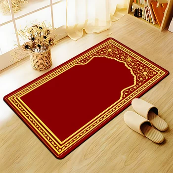 Мусульманский молитвенный ковер, коврик для пола, коврик для гостиной, плюшевый нескользящий коврик для стула, ковер для ванной, ковер для спальни