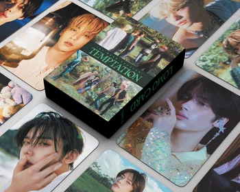 55шт Kpop TXT Новый альбом TEMPTATION LOMO Card, фотокарточки, фотокарточка Freeze, Корейская мода, плакат для мальчиков, фото фанатов, подарки