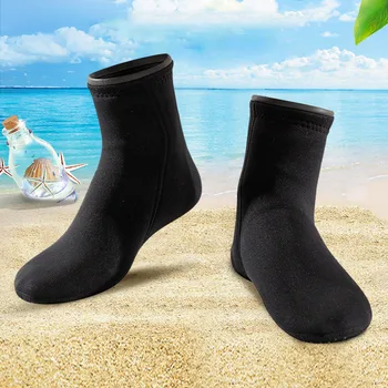 Носки для плавания с маской и трубкой Унисекс Зимние Теплые термальные пляжные носки Неопреновые противоскользящие носимые Портативные легкие для мужчин и женщин