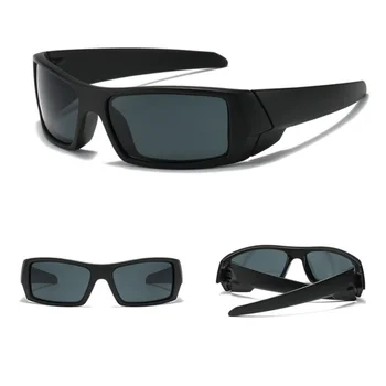 2023 Роскошный бренд-дизайнер в стиле панк Y2K, Винтажные спортивные очки, солнцезащитные очки, Мужские солнцезащитные очки, Женские Винтажные Черные очки, оттенок UV400