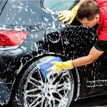 Губки для мытья автомобилей, Чистка стеклянных колес, Большая прокладка для восковой эпиляции, Принадлежности для детализации, Универсальные Чистящие средства для автомобилей